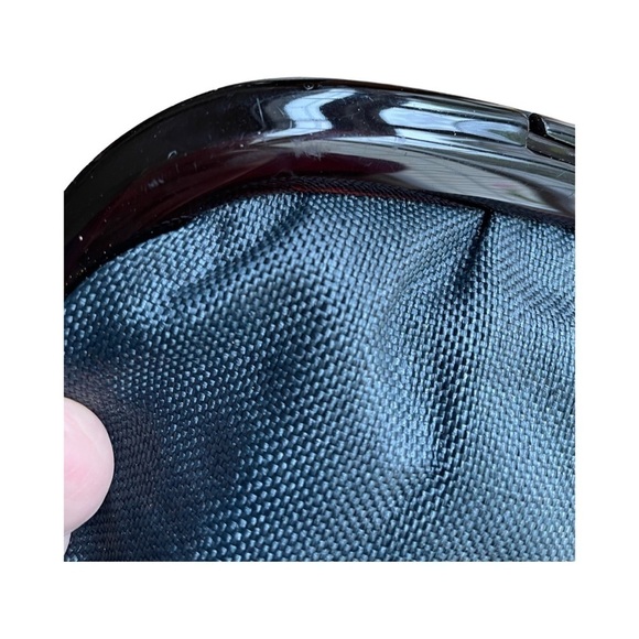 RARE Vintage Italian Made Gray Linen Clutch - Picture 7 of 7